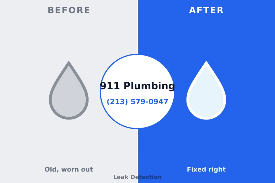 Before and after: plumbing repair West Cape May, NJ